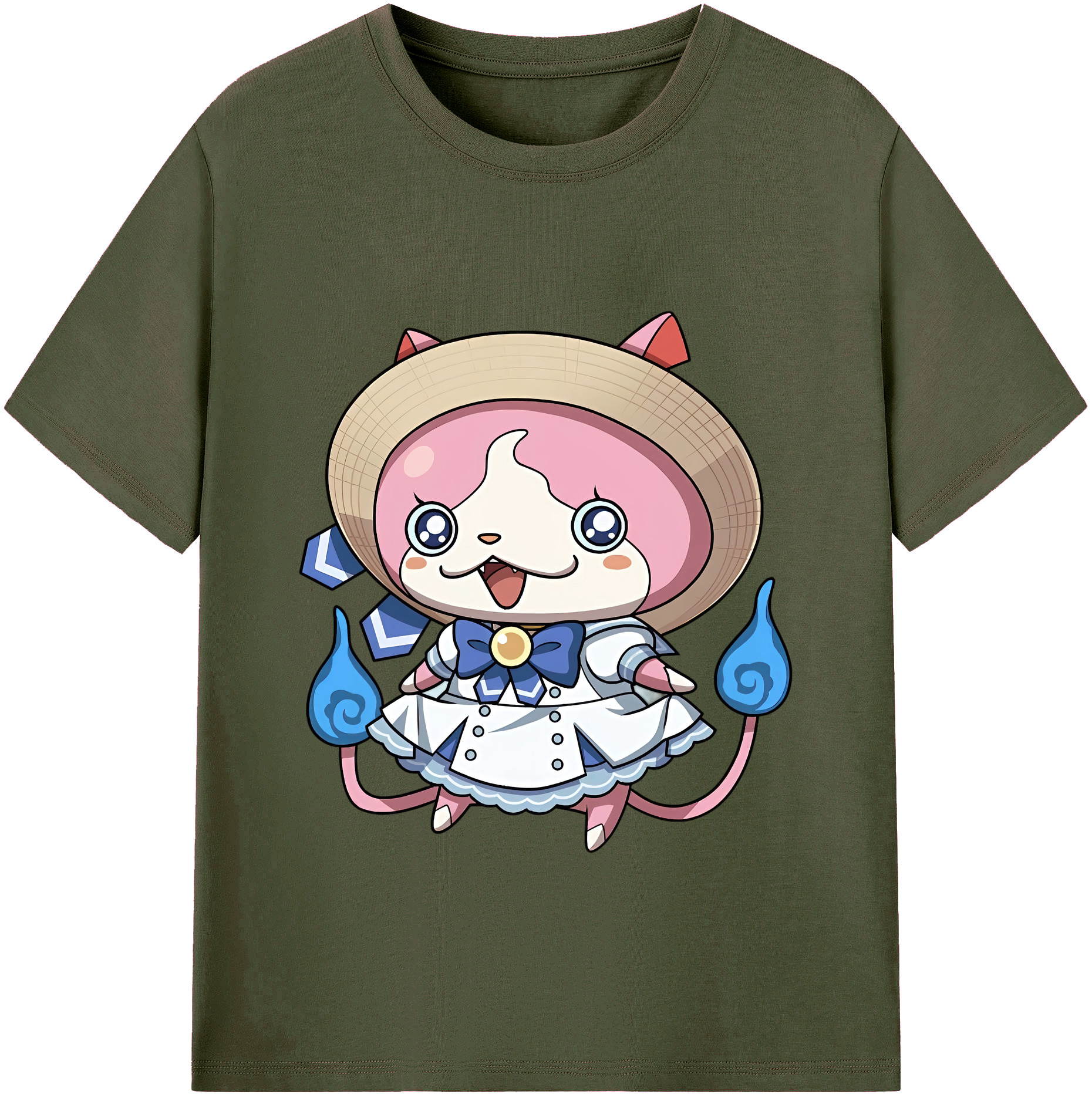 （画像用） 妖怪ウォッチ Yo-kai Watch 綿100％ メンズ半袖Tシャツ｜肌触りやわらか＆通気性